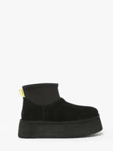 Boots Met Platformzool Classic Mini Dipper Uit Leder Ugg Zwart accessoires 1168170
